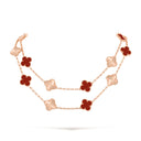 Belle Vante Necklace 20 Motifs Carnelian 18K Rose Gold