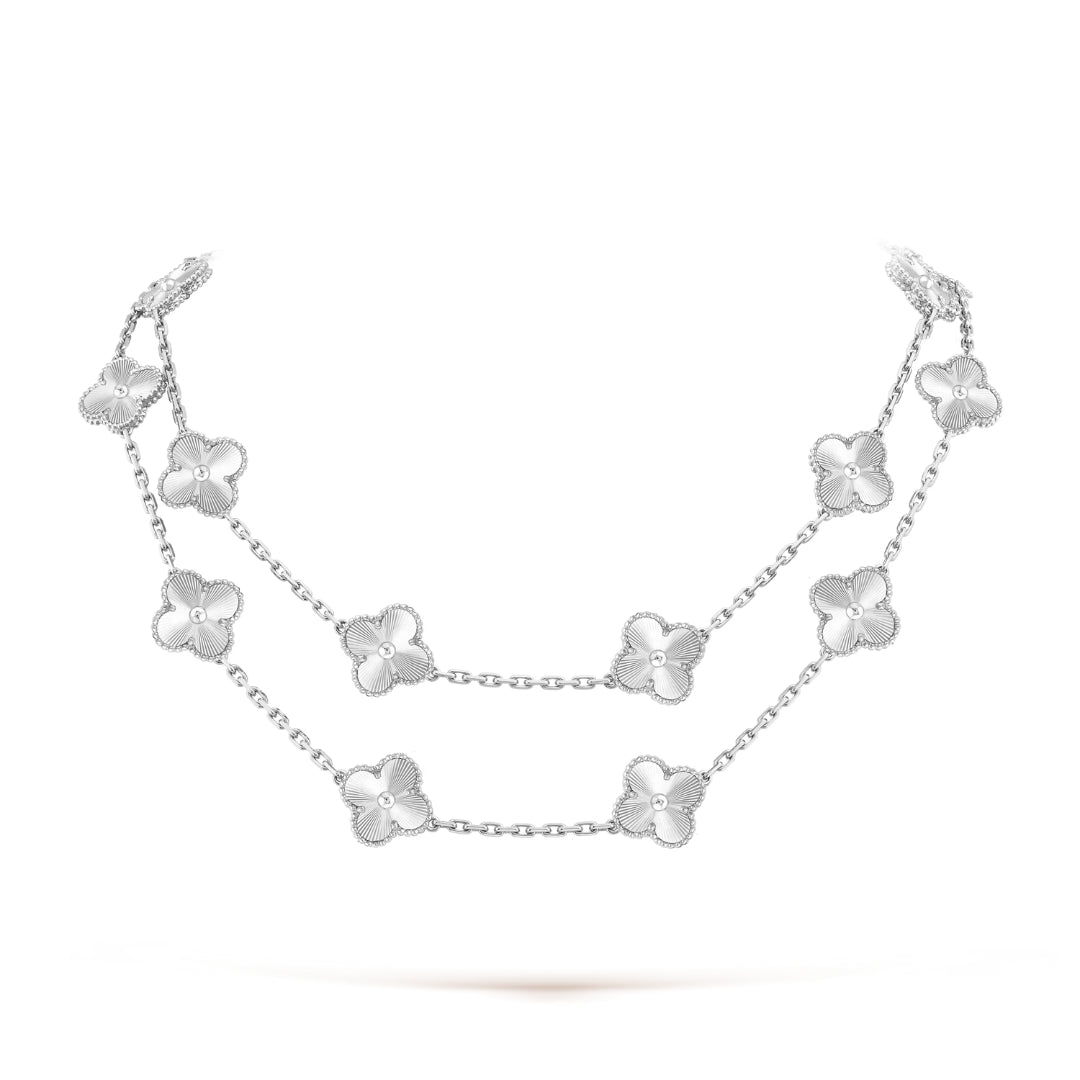 Belle Vante Necklace 20 Motifs 18K White Gold