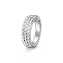 Perlée Diamonds Ring 3 Rows with Diamond
