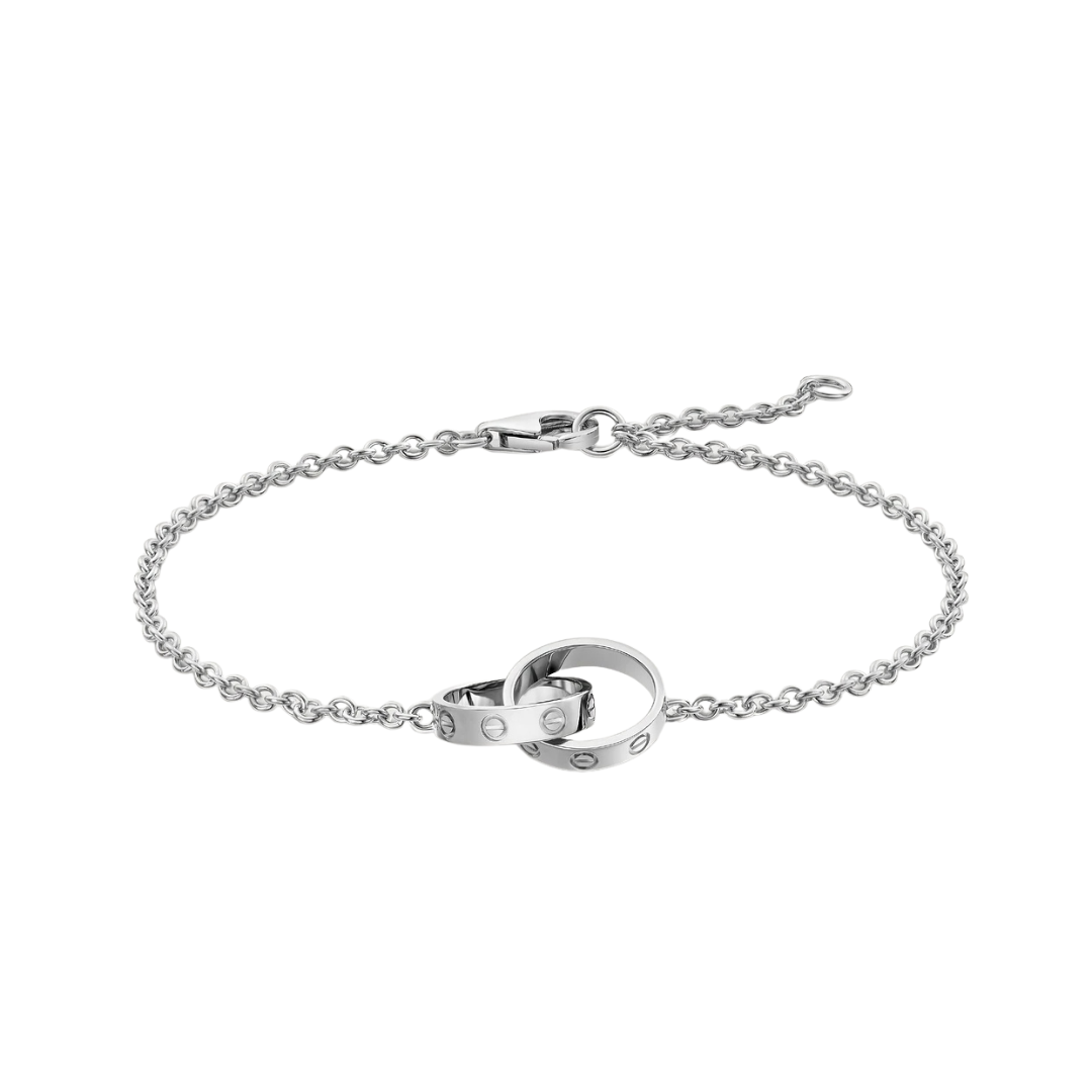 Small Rings On Chain 18ct Gold Bracelet