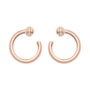 Medium Possession Open Hoop Earrings Rose Gold Diamond