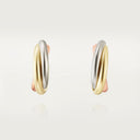 Belle Vante Trinity Earrings White Yellow Rose Gold 18k