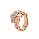 Serpenti Viper Ring Belle Vante Ethical Rose Gold Diamonds