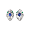 Serpenti Seduttori Earrings Belle Vante Ethical White Gold Diamonds Emeralds Sapphire
