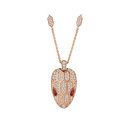 Serpenti Seduttori Necklace Belle Vante Ethical Rose Gold Diamonds Rubellite