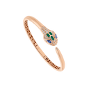 Serpenti Seduttori Bracelet Belle Vante Ethical Rose Gold Diamonds Sapphires Malachite