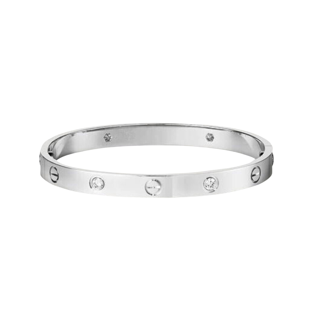 Love Bracelet 4 Diamonds 18K White Gold
