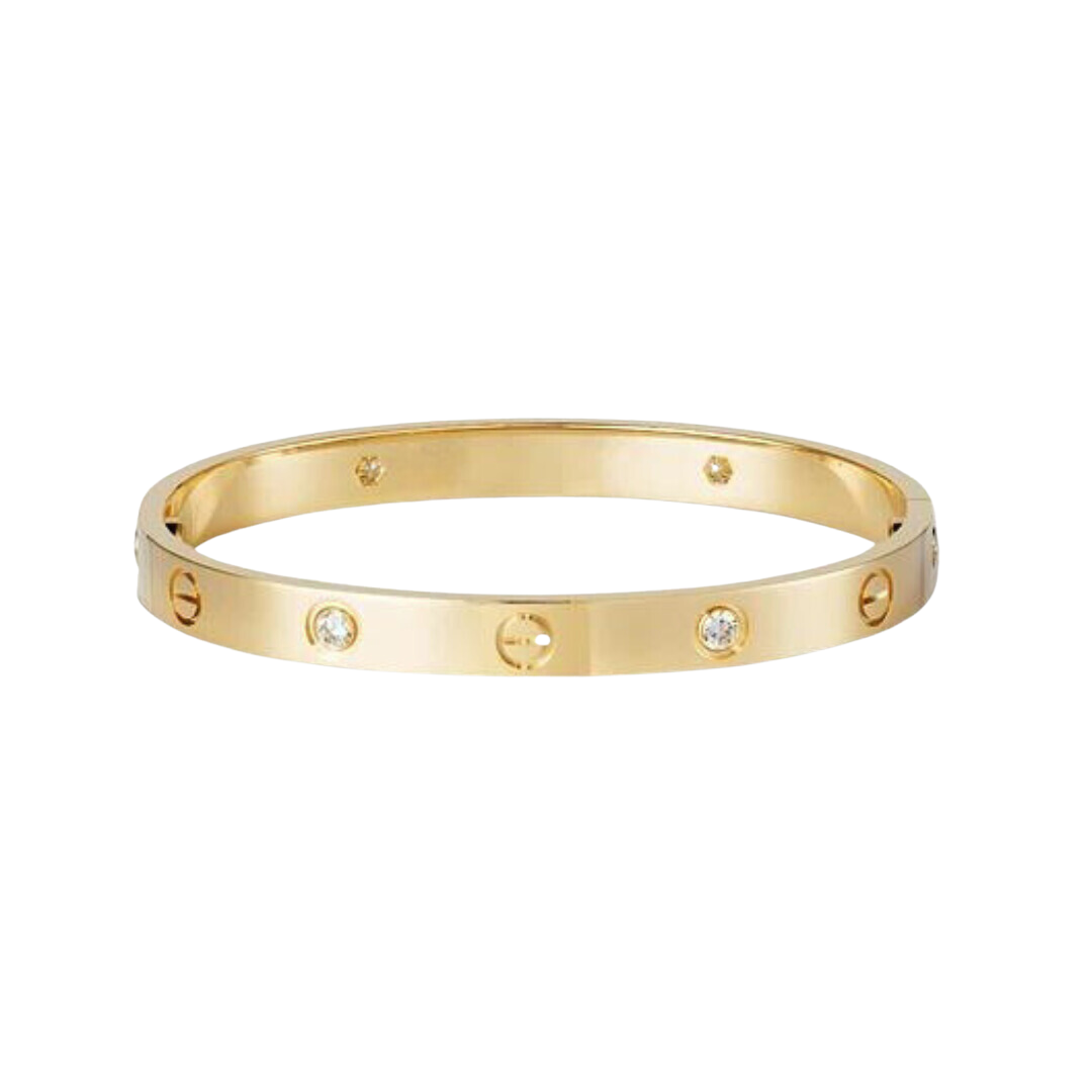 Love Bracelet 4 Diamonds 18K Yellow Gold