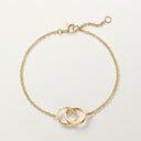 Belle Vante LOVE Bracelet on Chain 18cm Yellow Gold