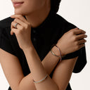 Belle Vante Trinity Bracelet Classic Model 3-Tone Gold