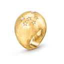 Sous les Étoiles Ring in 18K Yellow Gold with Diamond