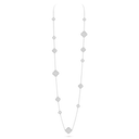 Magic Alhambra 16-Motif Long Necklace in 18K White Gold