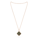 Magic Alhambra 1 Motif Long Necklace in 18K Rose Gold with Mother-of-Pearl