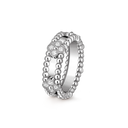 Perlée Sweet Clovers Ring in 18K White Gold with Diamonds