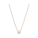 Ice Cube Pendant Ethical Rose Gold White HyCeram® 797005-9004