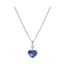 Happy Hearts Pendant Belle Vante Ethical White Gold Diamond Blue Mother-of-Pearl