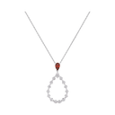 L'Heure du Diamant Drop Pendant Belle Vante Ethical White Gold Diamonds Ruby