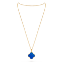 Magic Alhambra 1 Motif Long Necklace in 18K Yellow Gold