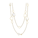 Happy Hearts Sautoir Necklace Belle Vante Ethical Yellow Gold Diamonds Mother-of-Pearl