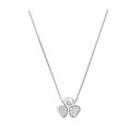 Happy Hearts Wings Necklace Belle Vante Ethical White Gold Diamonds @81A083-1911