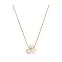 Happy Hearts Wings Necklace Belle Vante Ethical Rose Gold Diamond Mother-of-Pearl