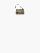 Small Hobo Bag Lambskin & Gold-Tone Metal Dark Khaki | AS6411 B24762 U8389