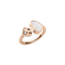 Happy Hearts Ring Belle Vante Ethical Rose Gold Diamond Mother-of-Pearl