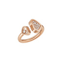 Happy Hearts Ring Belle Vante Ethical Rose Gold Diamonds