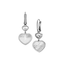 Happy Hearts Earrings Belle Vante Ethical White Gold Diamonds Mother-of-Pearl 837482-1310