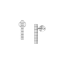 Ice Cube Earrings Belle Vante Ethical White Gold