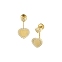 Happy Hearts Golden Hearts Earrings Ethical Yellow Gold Diamonds 83A107-0921