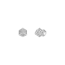 Ice Cube Be Cube Earrings Belle Vante Ethical White Gold Diamonds