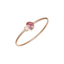 Happy Hearts Bangle Ethical Rose Gold Diamond Pink Mother-of-Pearl 857482-5710