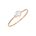 Happy Hearts Bangle Diamond Ethical Rose Gold Mother-of-Pearl