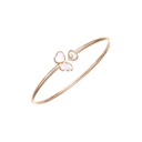 Happy Hearts Wings Bangle Ethical Rose Gold Diamond Mother-of-Pearl