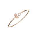 Happy Hearts Wings Bangle Diamond Ethical Rose Gold @85A083-5700