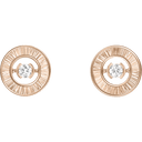 Medium Rose Gold Diamond Decor Palace Earrings