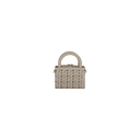 Happy Hearts Micro Tote Bag Belle Vante Ethical Greige Grained Calfskin