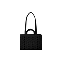 Happy Hearts Small Tote Bag Belle Vante Ethical Black Grained Calfskin