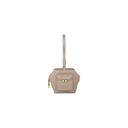 Ice Cube Mini Top Handle Bag Belle Vante Ethical Greige Calfskin