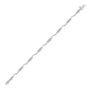 9ct White Gold Natural Diamond Bracelet