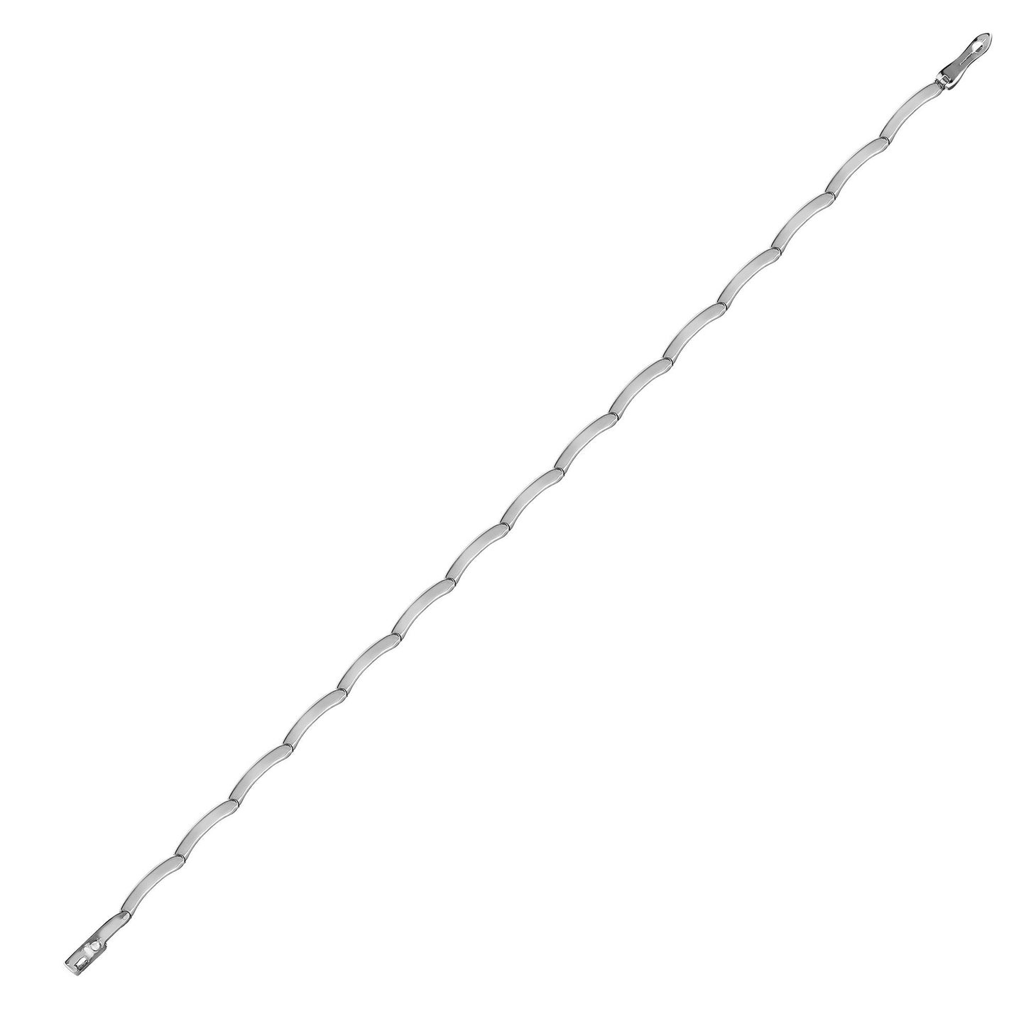 9ct White 2ct Channel Set B/let