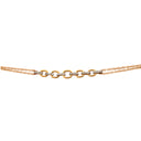 9ct Yellow 0.10ct Diamond Links Bracelet