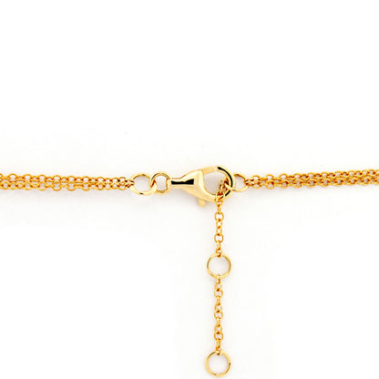 9ct Yellow 0.10ct Diamond Links Bracelet