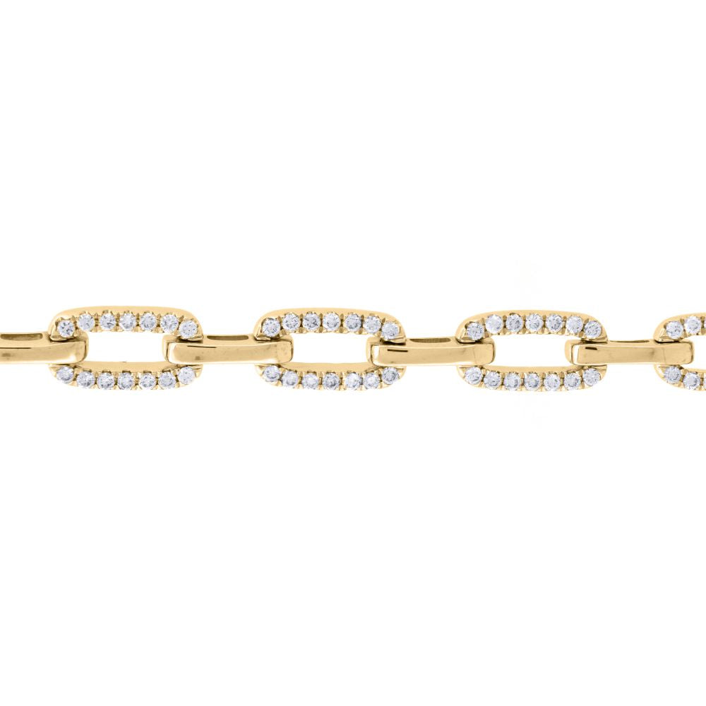 9ct Yellow 1.27ct Diamond Bracelet