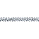 9ct Cuban Link 1.43ct Diamond Set Bracelet