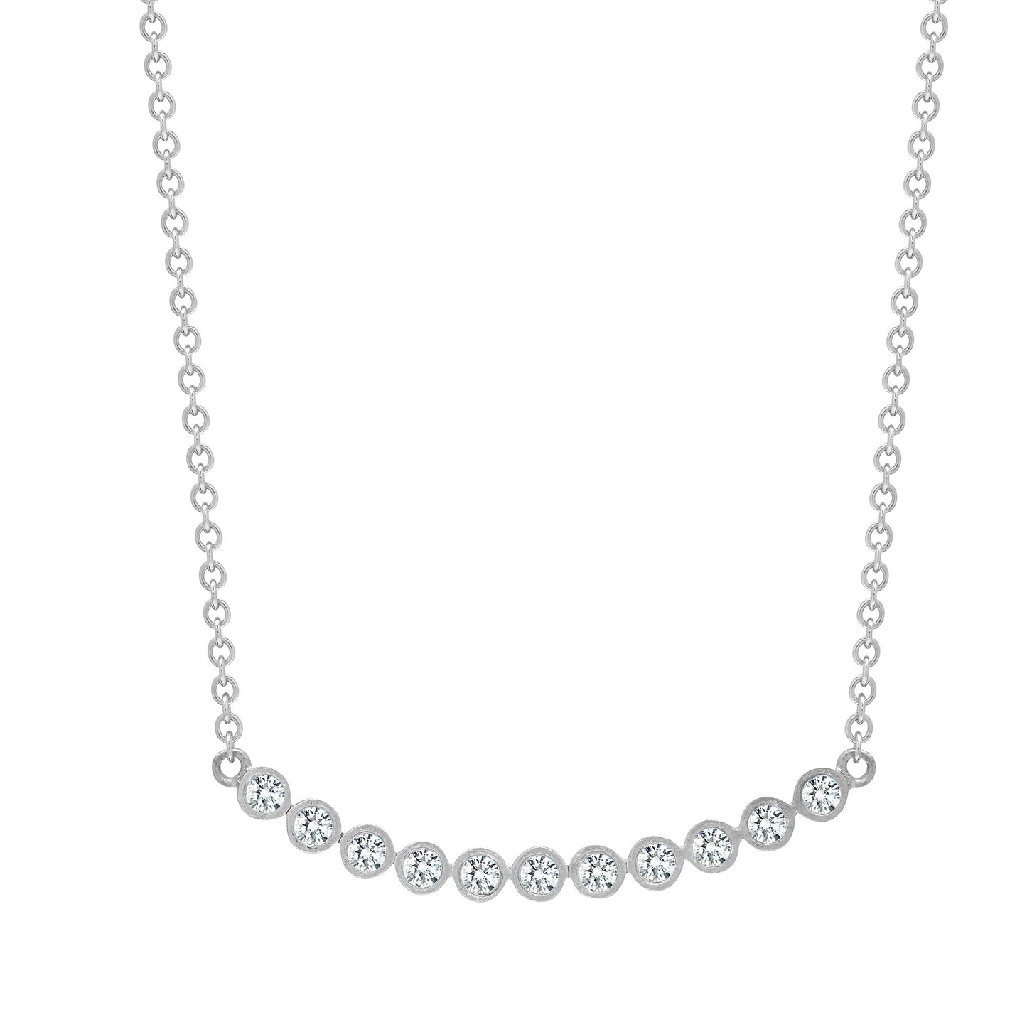 9ct White 0.33ct Natural Diamond Pendant with 17" Chain