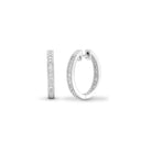 9ct White Gold Natural Diamond Earrings
