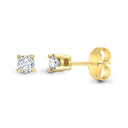 9ct 10pts Natural Diamond Stud Earrings