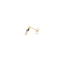 9ct Yellow Gold 0.05ct Diamond Horseshoe Earrings